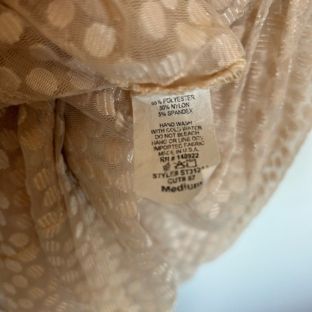 Saints and Hearts Polka Dot Cream Blouse - Picture 4 of 4